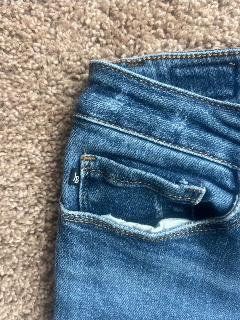 Judy Blue Medium Wash High-Rise Skinny Jeans with Frayed Ankles Size 28 - Picture 4 of 7